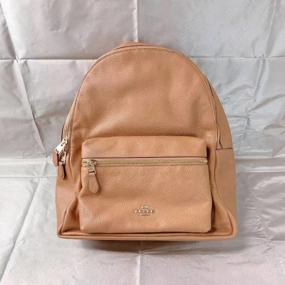Coach F29004 Charlie Backpack In Light Saddle - Picture 1 of 5
